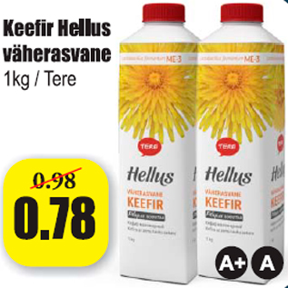 Allahindlus - Keefir Hellus väherasvane