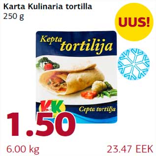 Allahindlus - Karta Kulinaria tortilla 250 g