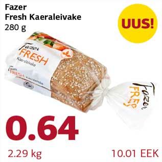 Allahindlus - Fazer Fresh Kaeraleivake 280 g