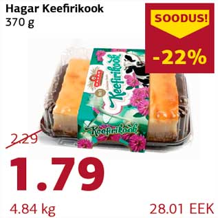 Allahindlus - Hagar Keefirikook 370 g