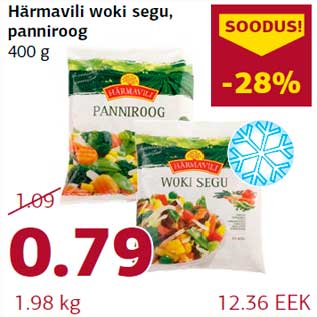 Allahindlus - Härmavili woki segu, panniroog 400 g