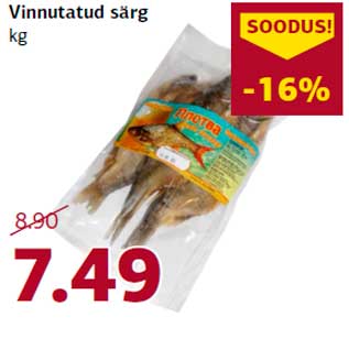 Allahindlus - Vinnutatud särg kg