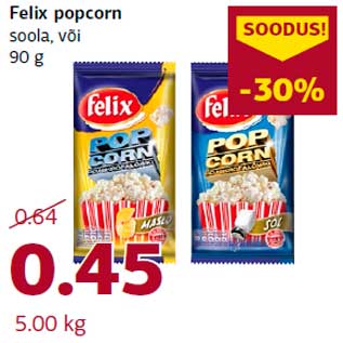 Allahindlus - Felix popcorn