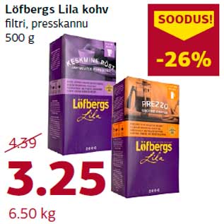 Allahindlus - Löfbergs Lila kohv