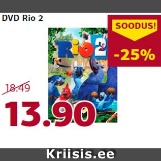 Allahindlus - DVD Rio 2