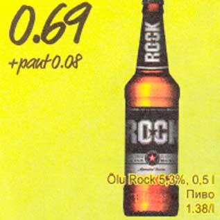 Allahindlus - Õlu Rock 5,3%, 0,5 l