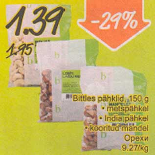 Allahindlus - Bittles pähklid, 150 g