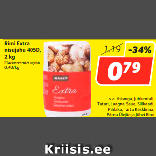 Allahindlus - Rimi Extra nisujahu 405D, 2 kg