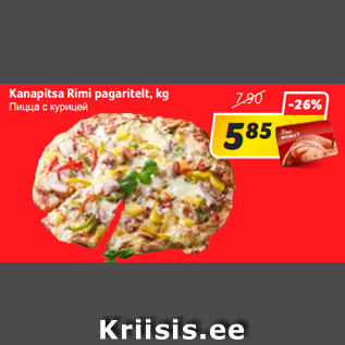 Allahindlus - Kanapitsa Rimi pagaritelt, kg