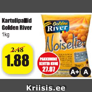 Allahindlus - Kartulipallid Golden River 1 kg