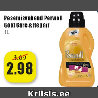 Allahindlus - Pesumisvahend Pwrwoll Gold Care&Repair 1 l