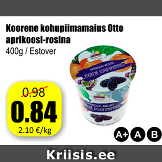 Allahindlus - Koorene kohupiimamaius Otto aprikoosi-rosina