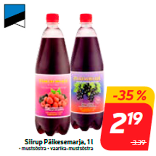 Allahindlus - Siirup Päikesemarja, 1 l