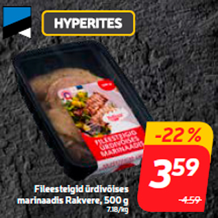 Allahindlus - Fileesteigid ürdivõises marinaadis Rakvere, 500 g