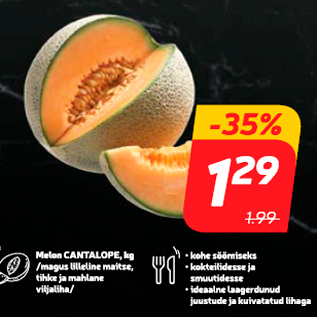 Allahindlus - Melon CANTALOPE, kg