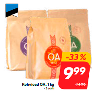 Allahindlus - Kohvioad OA, 1 kg