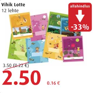 Allahindlus - Vihik Lotte