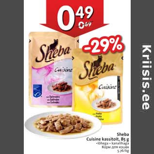 Allahindlus - Sheba Cuisine kassitoit, 85 g