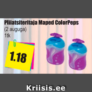 Allahindlus - Pliiatsiteritaja Maped Color Peps