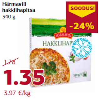 Allahindlus - Härmavili hakklihapitsa 340 g