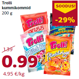 Allahindlus - Trolli kummikommid 200 g