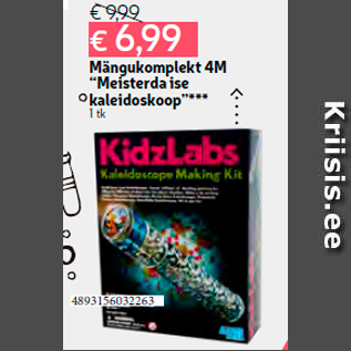 Allahindlus - Mängukomplekt 4M “Meisterda ise kaleidoskoop”*** 1 tk