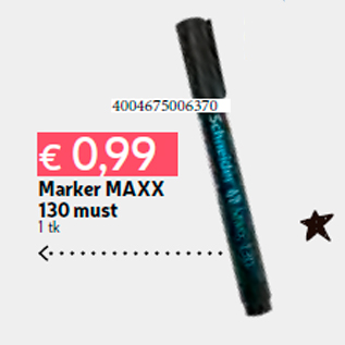 Allahindlus - Marker MAXX 130 must 1 tk