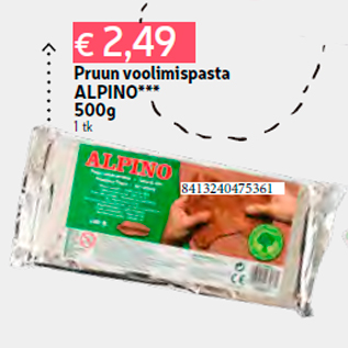 Allahindlus - Pruun voolimispasta ALPINO*** 500g 1 tk