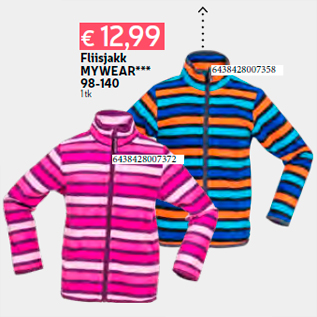 Allahindlus - Fliisjakk MYWEAR*** 98-140 1 tk