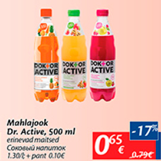 Allahindlus - Mahlajook Dr.Active, 500 ml