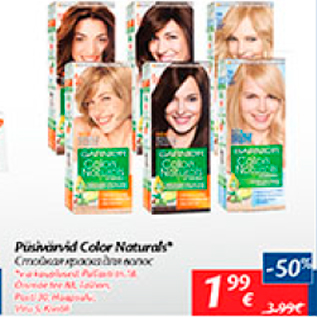 Allahindlus - Püsivärvid Color Naturals*