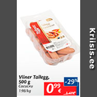 Allahindlus - Viiner Tallegg, 500 g