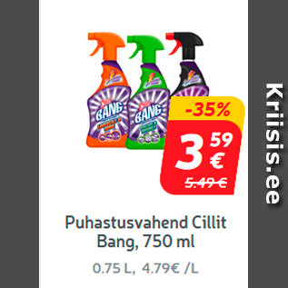 Allahindlus - Puhastusvahend Cillit Bang, 750 ml