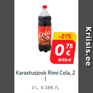 Allahindlus - Karastusjook Rimi Cola, 2 l