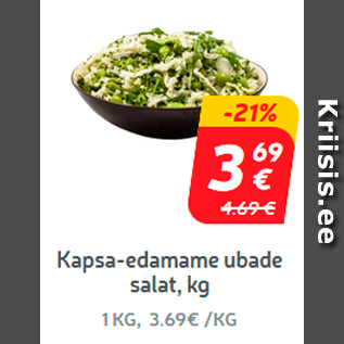 Allahindlus - Kapsa-edamame ubade salat, kg**