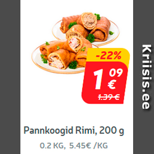 Allahindlus - Pannkoogid Rimi, 200 g*