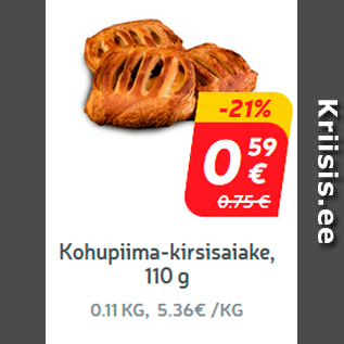 Allahindlus - Kohupiima-kirsisaiake, 110 g