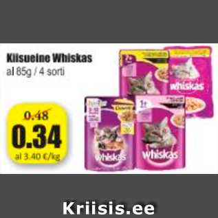 Allahindlus - Kiisueine Whiskas