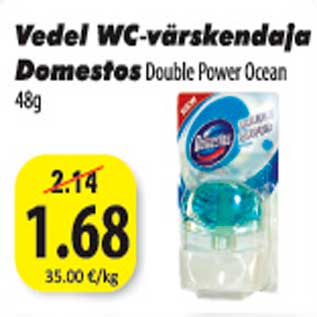 Allahindlus - Vedel WC-värskendaja Domestos Domestos Double Power Ocean 48g