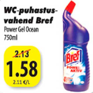 Allahindlus - WC-puhastusvahend Bref Power Gel Ocean 750ml