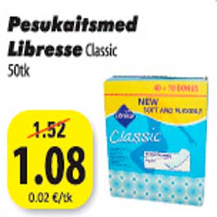 Allahindlus - Pesukaitsmed Libresse Classic 50tk