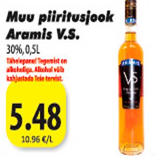 Allahindlus - Muu piiritusjook Aramis V.S. 30%, 0,5L