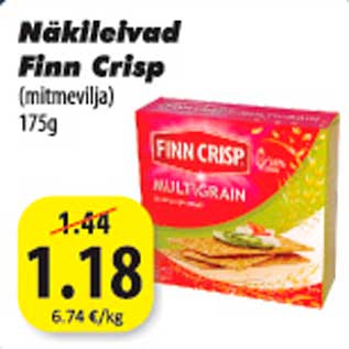 Allahindlus - Näkileivad Finn Crisp (mitmevilja) 175 g