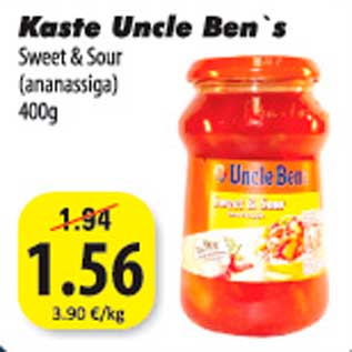 Allahindlus - Kaste Uncle Ben"s Sweet & Sour (ananassiga) 400g