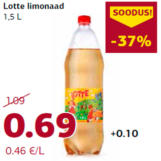 Allahindlus - Lotte limonaad 1,5 L