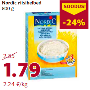 Allahindlus - Nordic riisihelbed 800 g