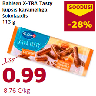 Allahindlus - Bahlsen X-TRA Tasty küpsis karamelliga šokolaadis 113 g