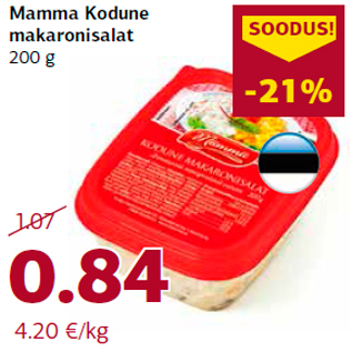 Allahindlus - Mamma Kodune makaronisalat 200 g