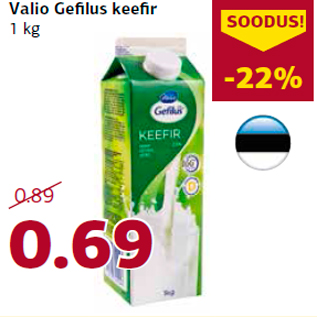 Allahindlus - Valio Gefilus keefir 1 kg