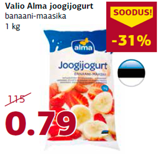 Allahindlus - Valio Alma joogijogurt